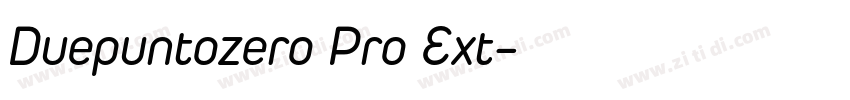 Duepuntozero Pro Ext字体转换